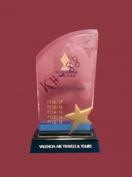 The Accomplishment Star Award Is Wonderful with Golden Star Ample Engraving Space for Your Company Logo & Message